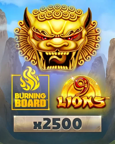 9 Lions Burning Board Slot — 24Magic Casino